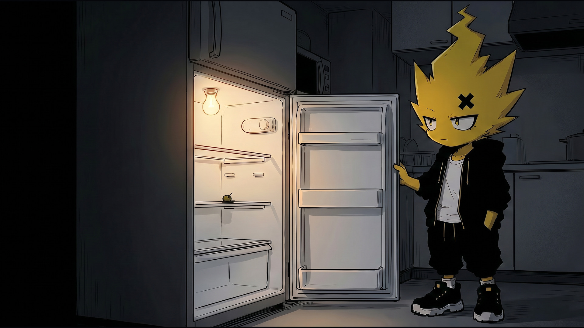 KIIRO facing an almost empty refrigerator